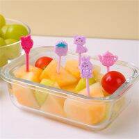 Cocktail Picks Bento Box Decor Cute For Snacks Lunch Box Pick Mini Decorations For Food Cartoon Toothpick Kid Tableware Plastic