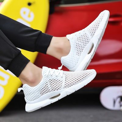 Mens Summer Lightweight Sneakers Outdoor Mesh Breathable Running Shoes Casual Trendy Walking Footwear Big Size Trainers 39-48