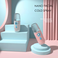 Mini 35ml Nano Mist Facial Spray Cold Moisturizing Humidifier Skin Care Water USB Charging Face Steamer