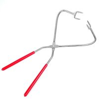 Stainless Steel Caliper Pottery Clamp Clay Sculpture Dipping Tongs Pottery Kiln Hand Clamp Clay Modeling Ceramics Tool