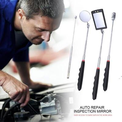 4pcslot Magnet Attractor Inspection Mirror Kit for Car Mechanical Repair Tools Adjustable Rotating escopic Car Inspect Tools