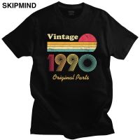 Cool Made In 1990 T Shirt For Men Crewneck Short Sleeve Vintage 30th Birthday Gift 30 Years Old Tee Soft Cotton Slim Fit T-shirt XS-6XL