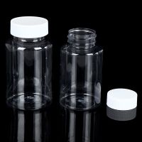 5pcs Refillable Bottles 15ml/20ml/30ml/50ml/100ml/150ml/200ml Plastic PET Clear Empty Seal Bottles Container Reagent Pack Bottle