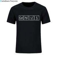 GENIUS PERIODIC TABLE Print T-shirt Men Summer Style Cotton Short Sleeve O-Neck T Shirt FunnyTee Mans Top Clothing XS-4XL-5XL-6XL