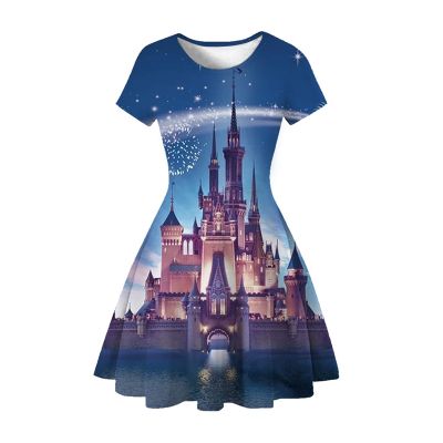 〖jeansame dress〗 Disney Princess Girls Dress Girls Clothes Children Clothing Summer Party Kids Dresses For Girls Toddler Girls Casual Dresses 9T