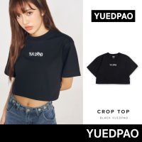 Yuedpao No.1 เสื้อยืดครอป ผ้าหนาทรงสวย ยับยากรีดง่าย รับประกันไม่ย้วย 2 ปี เสื้อ Crop Black yuedpao