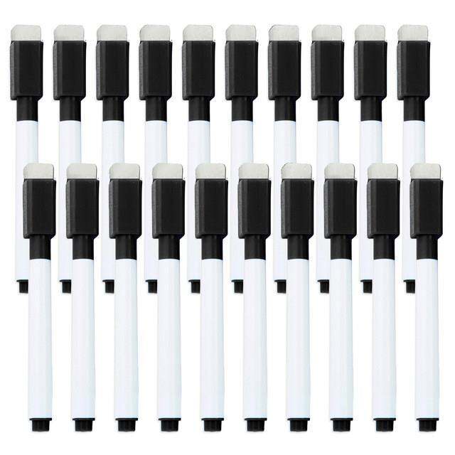 20pc-black-marker-pens-magnetic-whiteboard-dry-erase-pens-built-inerasers-cap-for-office-classroom-writing-supplies