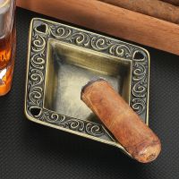 hot【DT】 Galiner Craving Metal Ashtray 1 Cigar Holder Car Ash Tray Tobacco