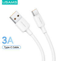 USAMS 3A Type-C สายชาร์จแบบเร็ว USB-C USB สายชาร์จ480Mbps สายส่งข้อมูล Redmi Note 7 /Note 8 SamsungS22 S9 Plus Note 9 Xiami Mi 6 Mi8 Mi 9T Pocophone F1 Huawei P9 Nova 3/honore Play 4/5T และอุปกรณ์ USB C อื่นๆ