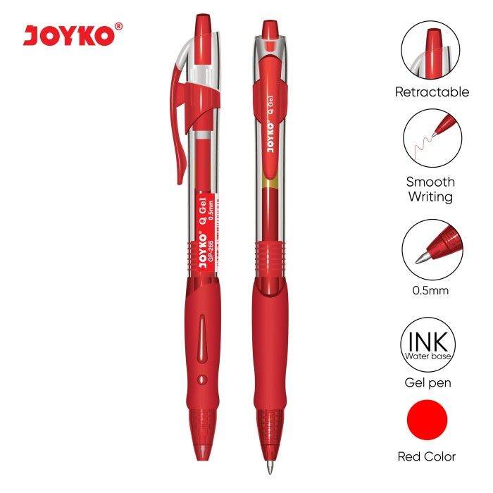 Gel Pen / Pulpen / Pena Joyko GP265 / Q Gel / 0.5 mm Lazada Indonesia