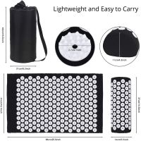 【 ATV 】เสื่อกดจุด MassageMat เบาะนวด Kuznetsov 39; S Applicator แผ่นเข็มบรรเทาอาการปวดหลัง Accupressure Mat ชุดหมอน