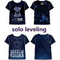 2023 Customized Fashion Spot goods ▫►◈Solo Leveling T-shirt Short Sleeve Tops 3D Printed Clothes Cosplay Round Neck ，Contact the seller for personalized customization