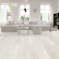 COZZEE กระเบื้อง SPC ลายไม้ แผ่นพื้นสำเร็จรูป SRF-01 White Oak สีขาวโอ๊ค ปูพื้นที่ 1.95 ตรม.กระเบื้องคลิ๊กล็อค