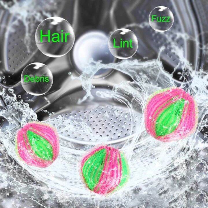 YESPERY 6Pcs Magic Laundry Ball Nylon Bristle Cleaning Ball Washing