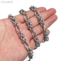 【YF】 Aço inoxidável nó Chains para Jóias Hip-Hop Colar Descobertas Pulseira Acessórios Suprimentos a Granel Presentes Punk 1 m