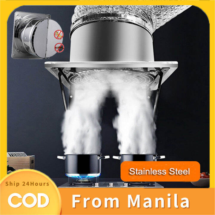 Stainless Steel Exhaust Fan Ventilation Fan Kitchen 6/12 inch Lampblack