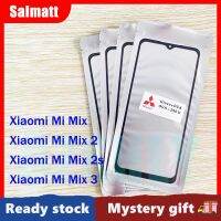 Salmatt กระจกด้านนอกหน้าจอด้านหน้ามีกาวโอก้าสำหรับ Xiaomi Mi Mix 2 /Mi Mix 2S /Mi Mix 3ตัวเปลี่ยนกระจกด้านนอกสัมผัส LCD