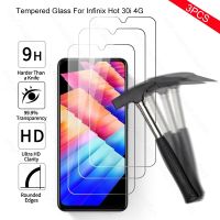 3PCS Protective Glass For Infinix Hot 30i 30 i i30 4G Tempered Glass Hot30 Play Hot30i 4G X669 6.56 Screen Protector Film Cover