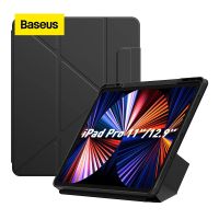 Baseus เคสขาตั้งแม่เหล็ก สําหรับ Pad Pro 360° เคสโทรศัพท์มือถือ ป้องกันเลนส์ กันกระแทก สําหรับ Pad Pro 11 12.9 นิ้ว (2018 2020 2021) dhh