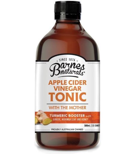 Giấm táo tonic barnes naturals apple cider vinegar tonic turmeric booster - ảnh sản phẩm 1