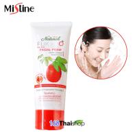 Mistine Natural FukKao Facial Foam 80g. มิสทีน เนเชอรัล ฟักข้าว เฟเชียล โฟม โฟมล้างหน้า โฟมทำความสะอาดผิวหน้า  โฟมล้างหน้าฟักข้าว