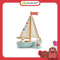 Tender Leaf Toys ของเล่นไม้ ของเล่นบทบาทสมมติ เรือใบของสองเพื่อนซี้ Sailaway Boat