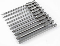 Wiha Security Hex Inch 90mm Power Blade Set, 10 Piece