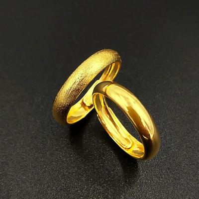 [ฟรีค่าจัดส่ง] แหวนทองแท้ 100% 9999 แหวนทองเปิดแหวน. แหวนทองสามกรัมลายใสสีกลางละลายน้ำหนัก 3 กรัม (96.5%) ทองแท้ RG100-53