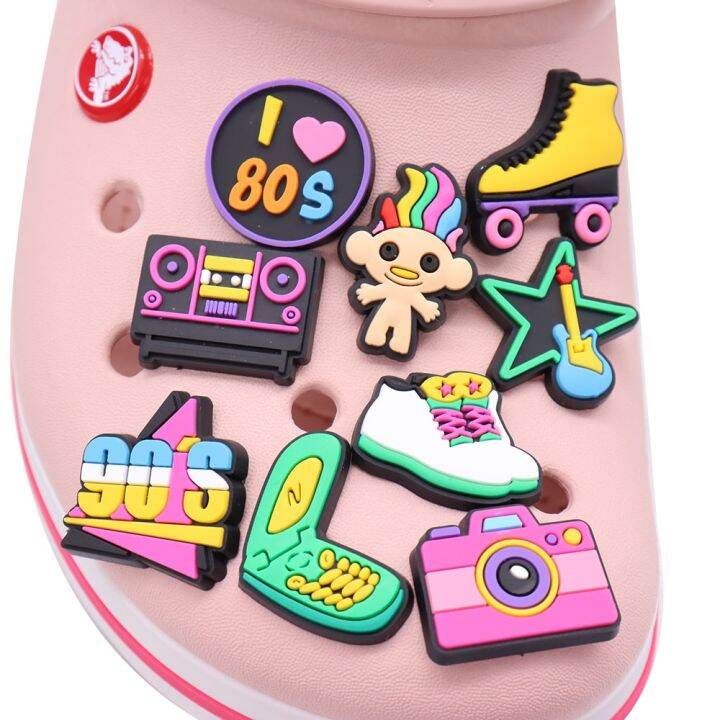 new-1pcs-camera-tape-cell-phone-shoe-charms-accessories-pvc-sandals-shoe-buckle-fit-children-backpack-croc-jibz