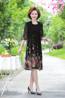 summer Net yarn 2 piece set dress cardigan women plus size 4xl 5xl party midi flower dresses elegant vintage robe femme