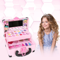 Children Pretend Play Make Up Toy Simulation Cosmetics Set Safety Nontoxic Lipstick Eyeshadow Play House Toys Christmas Presents