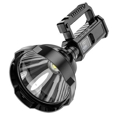 Lamp Outdoor LED Portable Flashlight Holder Lamp High-Power Waterproof USB Rechargeable Strong Light Searchlight