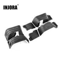 INJORA Black Plastic Front Rear Mud Flaps Fender for 1/10 RC Crawler Axial SCX10 II 90046 90047