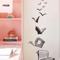 MKEB หนังสือความรู้ เปิดหนังสือ Fly Birds สติ๊กเกอร์ติดผนัง Book proverbs กาวในตัว สติกเกอร์ติดผนัง สติกเกอร์3D นกบิน การศึกษาสำหรับเด็ก