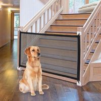 Dog Gates Mesh Screen Fence for The House Indoor Mesh Dog Gate for Stairs and Doorways for Dogs or Cats Home Use Cleaning Tools