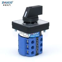 ‘；【=- ZHUCO SZW26/LW26-20/C06.3 20A Three Pole ON OFF Two Position 64X64 48X48 Mm Panel Selector Electric Rotary Cam Universal Switch