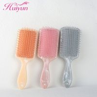 (Stream woman) Huiyun Detangling Marbling Paddle Hair Brush Air Cushion Combs Scalp Massage Anti Static Hair Comb Detangle Salon เครื่องมือจัดแต่งทรงผม