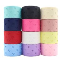 10 Yards 1.5 38MM Hollow Heart-Shaped Solid Grosgrain Ribbons For Hair Bows/ Gift Packaging DIY Handmade Materials Y2021080301 Gift Wrapping  Bags