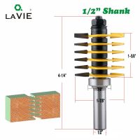 LAVIE 1pc 12mm 1/2－Shank Brand New 2 ฟันปรับนิ้วร่วมเราเตอร์ Bit Tenon Cutter เกรดอุตสาหกรรมสําหรับเครื่องมือไม้ 03038