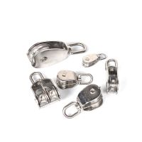 High efficiency Original Zhengong product 304 stainless steel pulley single pulley double pulley lifting fixed pulley wire rope traction pulley unit