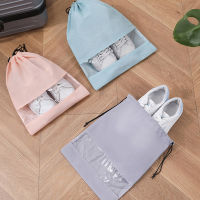 【CW】Transparent Shoes Bag Travel Trip Waterproof Case Bath Drawstring Organizer Toiletry Wash Hygiene Storage Pouch Reusable