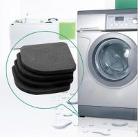 1set/lot Black Color Multifunctional Washing Machine Shock Pads Non slip Mats Refrigerator Shock Mute Pad 4pcs