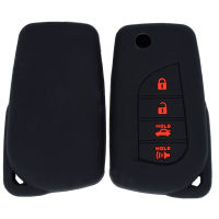 รถรีโมทคอนล Key SHELL COVER fob กรณีผู้ถือผิวสำหรับ Toyota Camry Corolla Highlander Tacoma RAV4 silico 4ปุ่ม