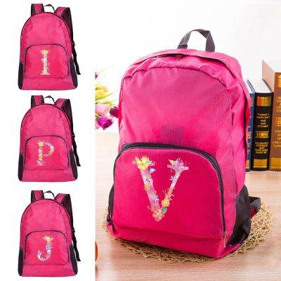【CC】 Backpacks Men Hiking Outdoor Sport School Pink Pattern