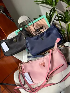 Prada Beige Leather Baguette Clip Shopper Shoulder Push Lock Handbag Womens  Bag