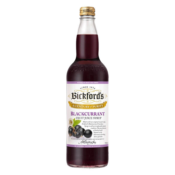 Bickfords Blackcurrant Fruit Juice Syrup 750ml.น้ำรสแบลคเคอเร้นท์เข้มข้น ตราบิ๊กฟอร์ด ขนาด 750มล. (0063)