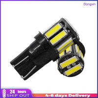 Dongxin T10ไฟ Led รถยนต์1คู่7020 10smd ไฮไลต์หลอดไฟวิ่งได้ไฟป้ายทะเบียนรถอ่านหนังสือไฟข้าง7000-8000K