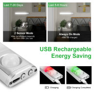 Motion Sensor Light Wireless LED Night Light Smart Lamp USB Rechargeable Night Lamp For Kitchen Backlight For Cabinets Bedroom
