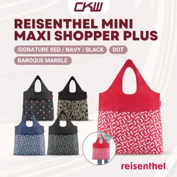 reisenthel mini maxi shopper dots - foldable shopping bag with attractive  design - water repellent