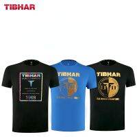 HOT★Tibhar 2023ผู้ชายผู้หญิงลายกีฬาปิงปองเสื้อผ้ากีฬาเสื้อแขนยาวกางเกงปิงปองกีฬาเสื้อด้านบน